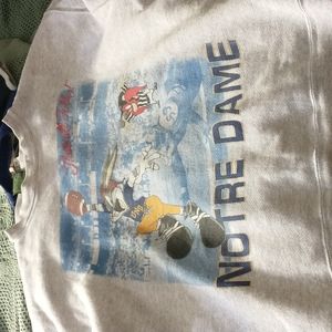 Vintage Notre Dame Looney Tunes Sweatshirt *st. Patrick's Day